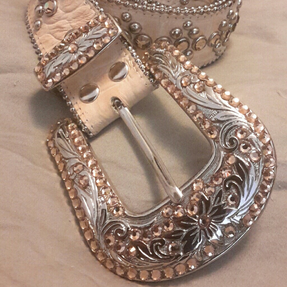 B.B. Simon leather belt